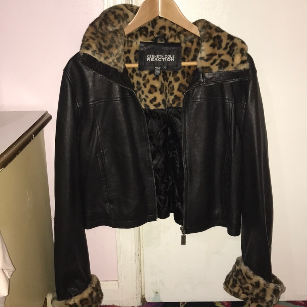 Cropped Leather Jacket